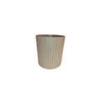 Vaso de Planta Pequeno em Madeira|Plástico 13,3x13,2cm Cinza Sustentável Cinza Petra Tronco Evo Design